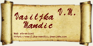 Vasiljka Mandić vizit kartica